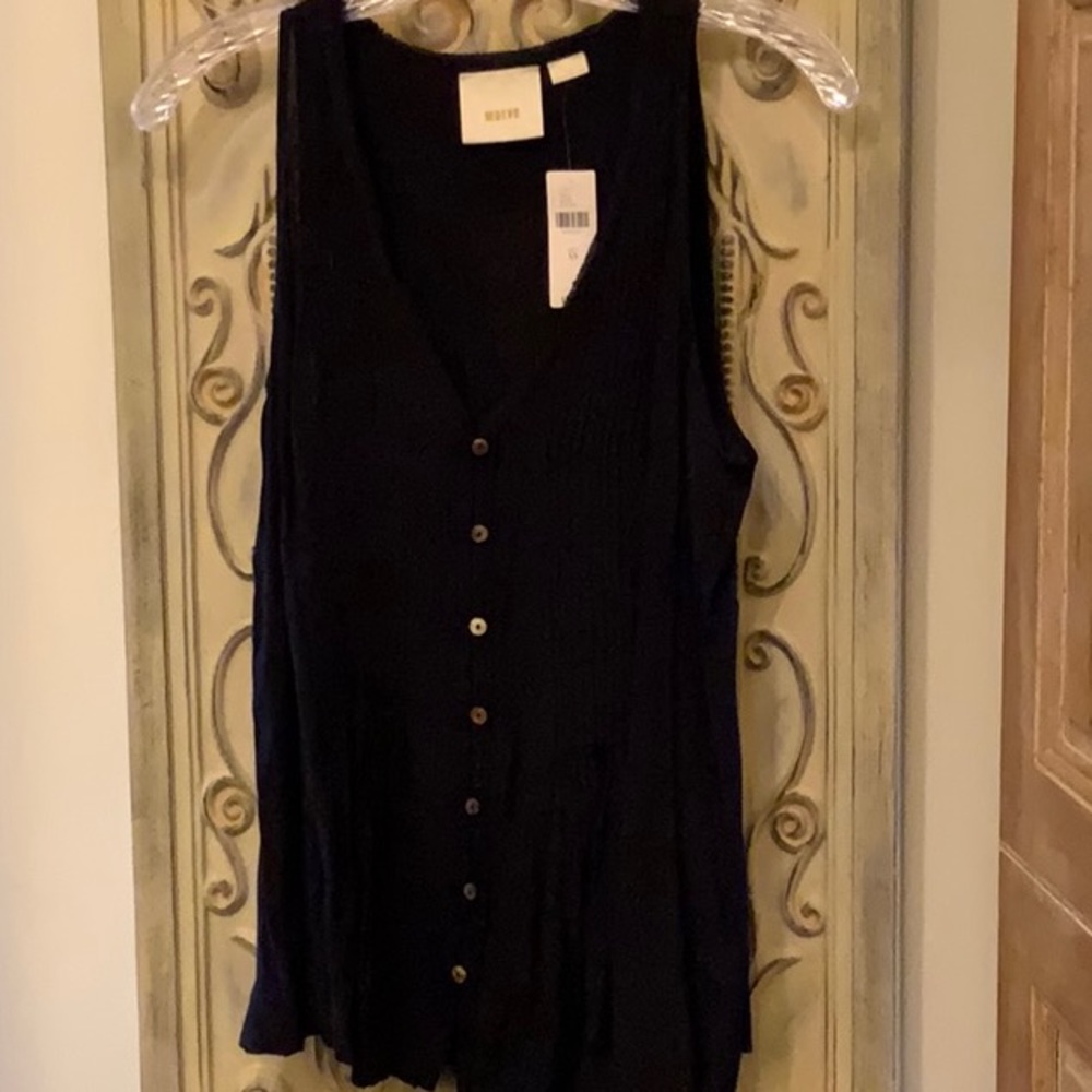 Pleated Anthropologie top NWT